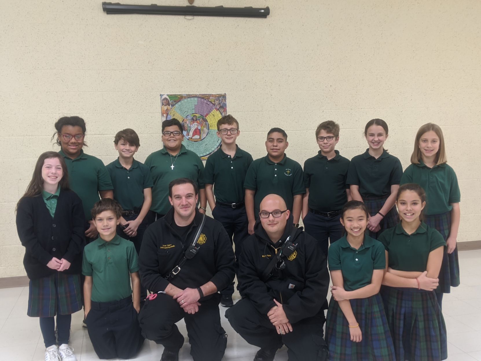 Students learn about emergency care